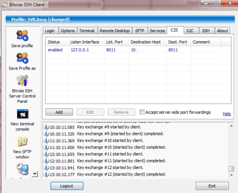 Bitvise SSH Client