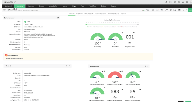 managengine opmanager