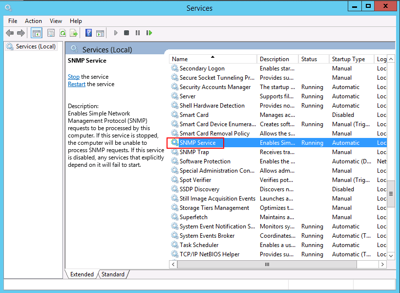 Service page